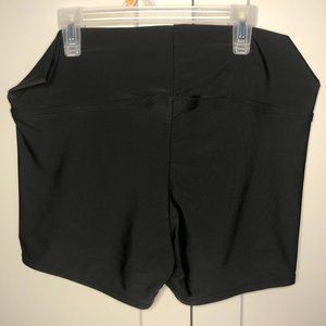 Kona Sol - Black Medium High Rise Swim Shorts